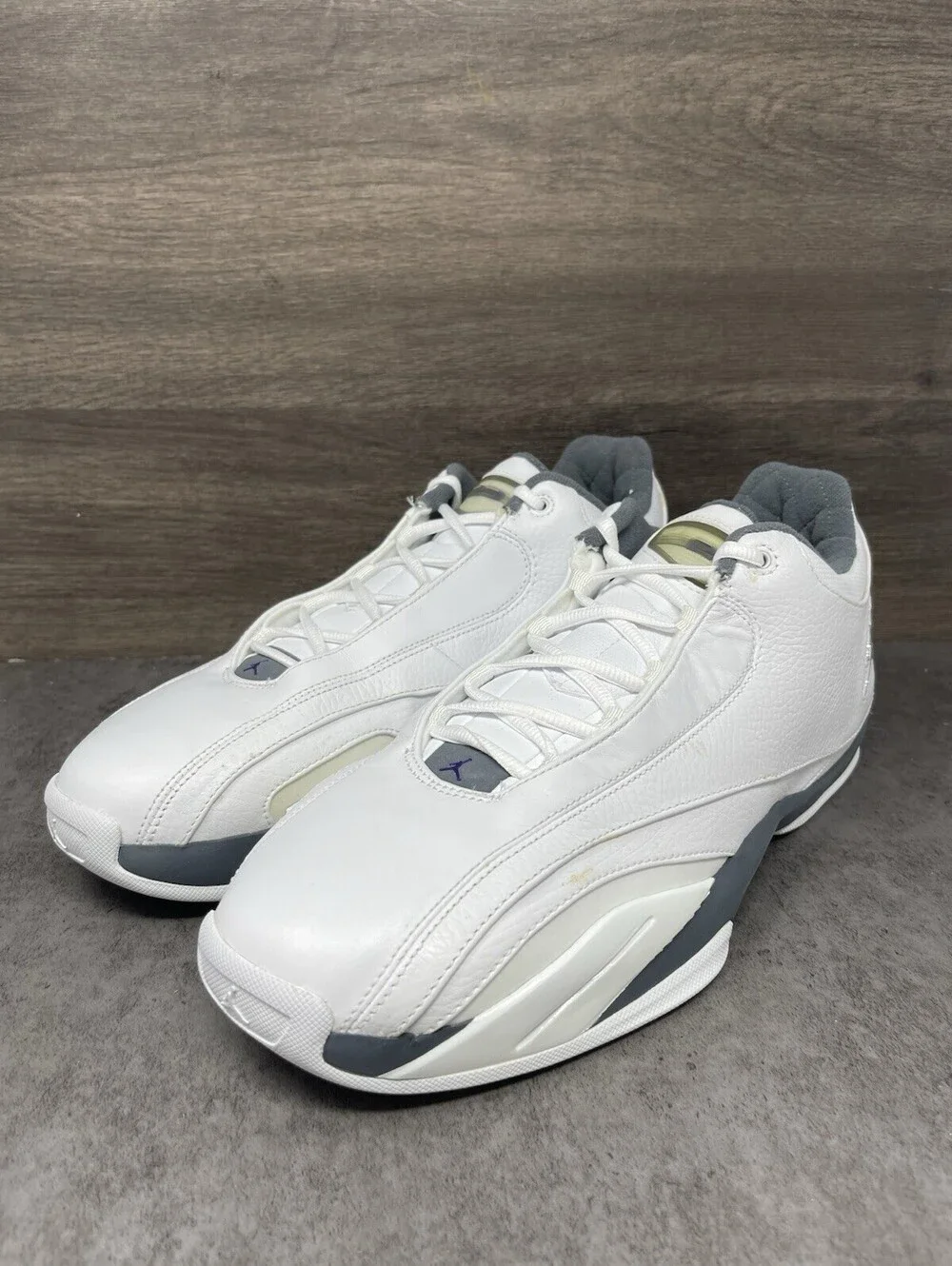 Air Jordan Team Concept Low Sneakers Mens Size 13 White Silver Lot 313365-101